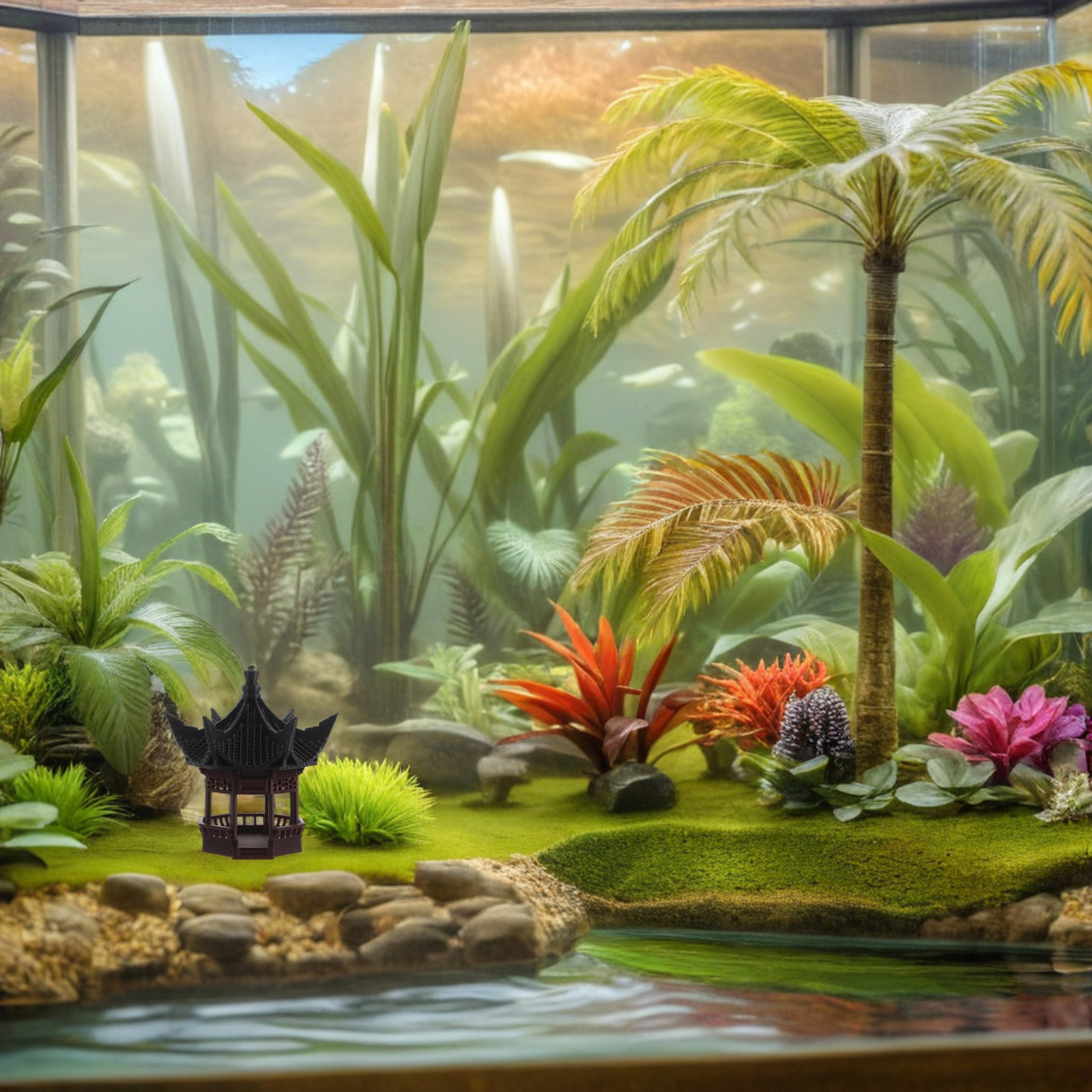 Bonsai Garden Design - ديكور مناظر طبيعية على شكل باغودا