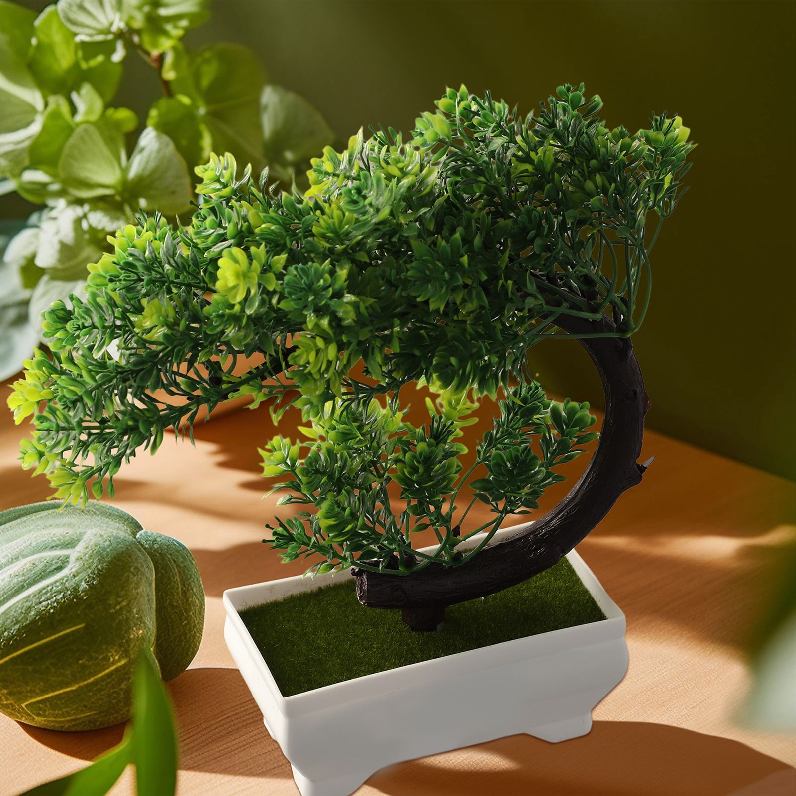 Bonsai Garden Indoor - زينة بونساي بلاستيكية في وعاء للديكور