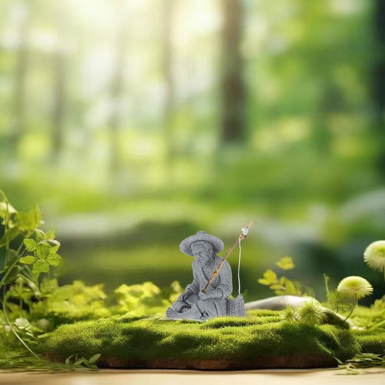 تمثال صياد صغير بتصميم واقعي و - مراجعة Bonsai Garden Design وسعره