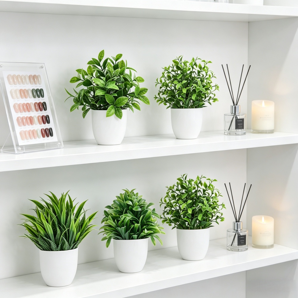 مجموعة من 4 نباتات اصطناعية صغ - مراجعة Bonsai Garden Indoor وسعره