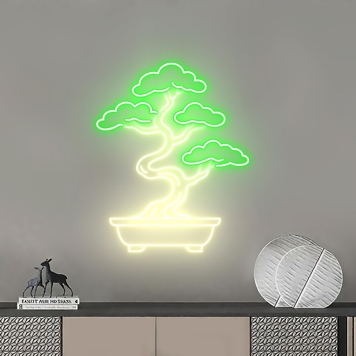 لافتة نيون على شكل شجرة بونساي - مراجعة Bonsai Tree Zen Garden وسعره