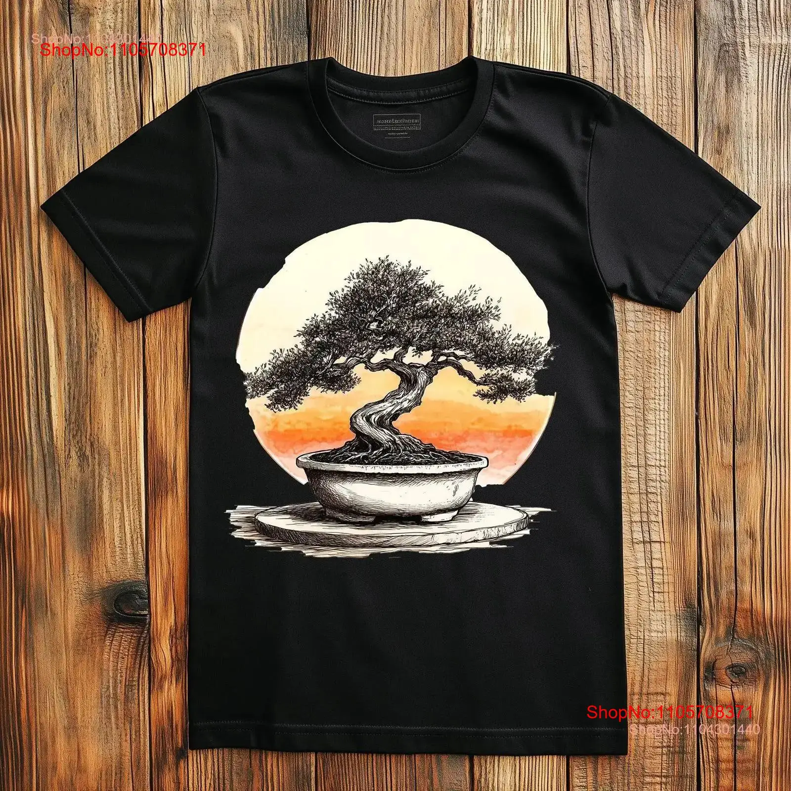 تي شيرت بتصميم شجرة بونساي ياب - مراجعة Bonsai Garden Design وسعره